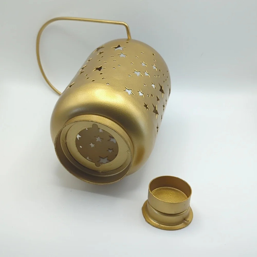 Milky Way Lantern Gold Plated Steel Candle Holder - Picture 3 of 4